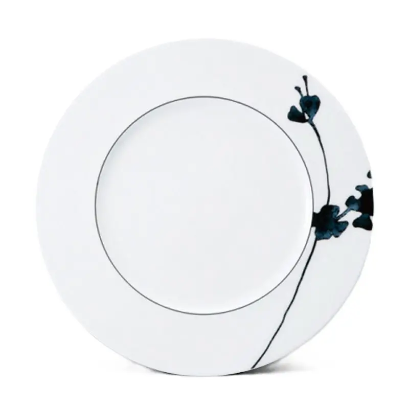 Narumi Flat Rim Collection Montmartre Noir 21cm Flat Rim Plate - Set of 24 Narumi Flat Rim Collection Montmartre Noir 21cm Flat Rim Plate - Set of 24