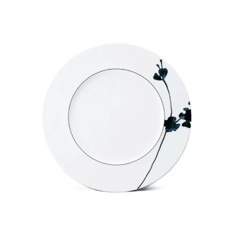 Narumi Flat Rim Collection Montmartre Noir 16cm Flat Rim Plate - Set of 24 Narumi Flat Rim Collection Montmartre Noir 16cm Flat Rim Plate - Set of 24