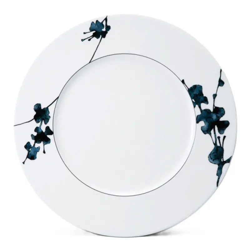 Narumi Flat Rim Collection Montmartre Noir 29cm Flat Rim Plate - Set of 12 Narumi Flat Rim Collection Montmartre Noir 29cm Flat Rim Plate - Set of 12