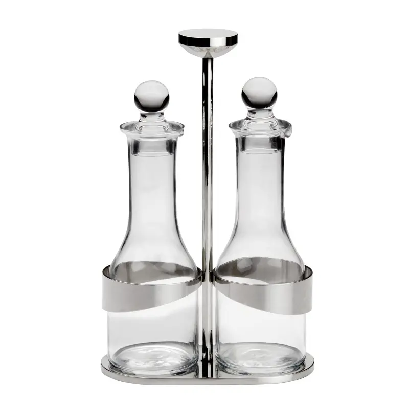 Broggi Collection Stainless Steel Oil & Vinegar Cuet 2-Pc 14 x 7 cm H.22 cm
