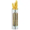 Broggi Essenza Collection Stainless Steel Essenza Breadstick Holder. Vertical With Holes Ø cm.4