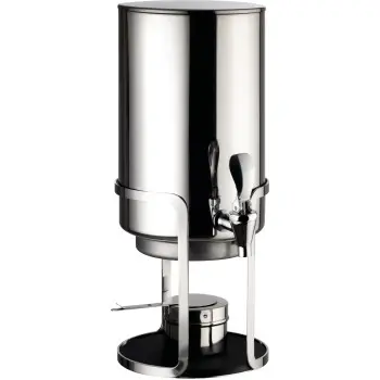 Broggi Decò Collection Chromed Decò Coffee Urn 7Lt.. Chromed With Stand