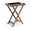 Broggi Collection Walnut Wood Tray Pliant In Wallnut H. 70 cm