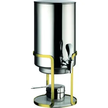 Broggi Decò Collection Gilded Decò Coffee Urn 7Lt.. Gilded With Marble Stand