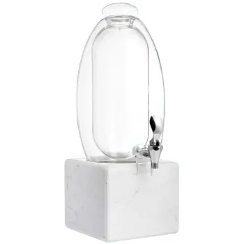 Broggi Aqva Collection Beverage Dispenser Aqva With Marble Base