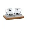 Broggi Collection Walnut Wood Double Thermal Pitcher. Walnut Wood 21.5 x 38.5 cm H.9 cm