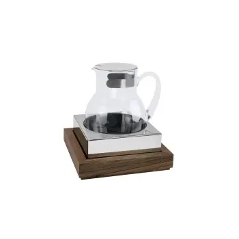 Broggi Collection Walnut Wood Single Thermal Pitcher. Walnut Wood