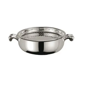 Broggi Collection Silver Plated Butter Cooler With Cover And grid Ø 11 cm