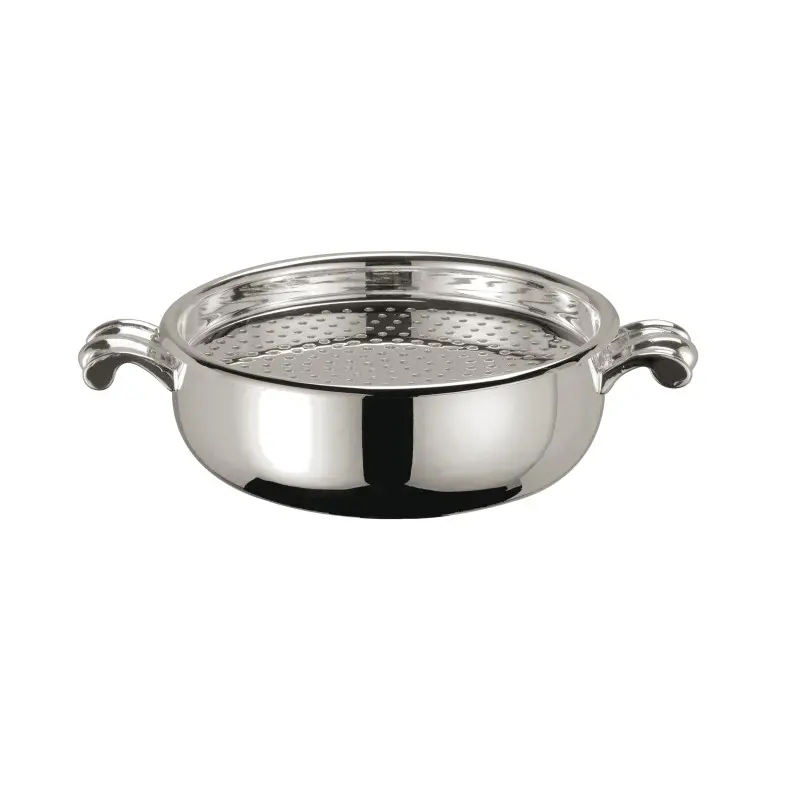 Broggi Collection Silver Plated Butter Cooler With Cover And grid Ø 11 cm Broggi Collection Silver Plated Butter Cooler With Cover And grid Ø 11 cm