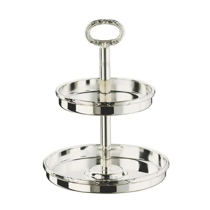 Broggi Rubans Collection Silver Plated Jam Display With Ring Rubans H.17 cm Broggi Rubans Collection Silver Plated Jam Display With Ring Rubans H.17 cm