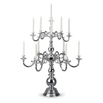 Broggi Ambasciata Collection Silver Plated Candelabrum Ambasciata 11-Arm H.82 cm