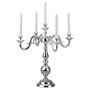 Broggi Ambasciata Collection Silver Plated Candelabrum Ambasciata 3-Arm H.36 cm