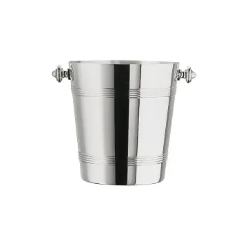 Broggi classica Collection Silver Plated Champagne Bucket With Knobs classica H.20 cm