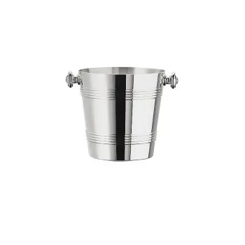 Broggi classica Collection Silver Plated Ice Bucket With Knobs classica H.12 cm