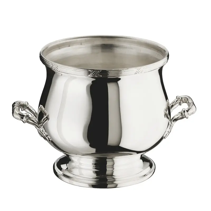 Broggi Rubans Collection Silver Plated Ice Bucket Rubans Ø 14 cm H.15 cm