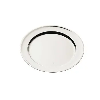 Broggi Collection Silver Plated Round Plate Turned Edge Ø 29 cm