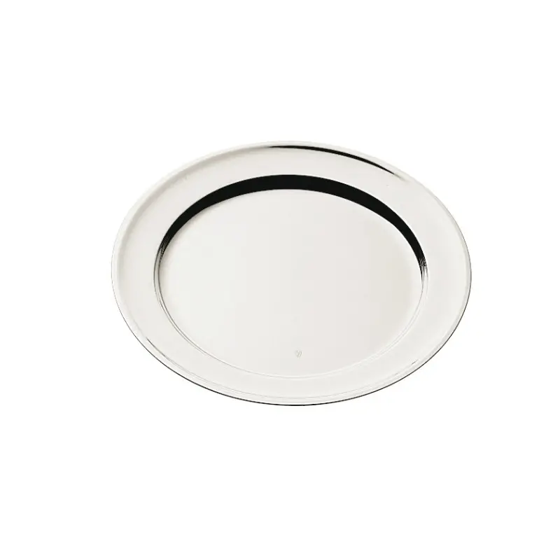 Broggi Collection Silver Plated Round Plate Turned Edge Ø 29 cm Broggi Collection Silver Plated Round Plate Turned Edge Ø 29 cm