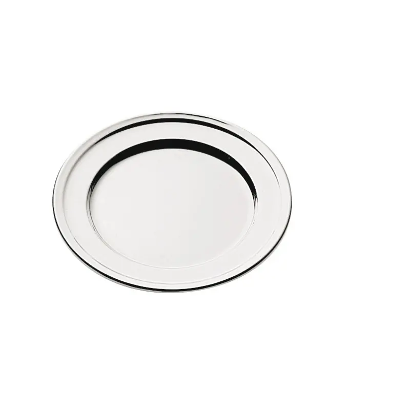 Broggi Collection Silver Plated Round Plate Reinforced Edge Ø 22 cm Broggi Collection Silver Plated Round Plate Reinforced Edge Ø 22 cm
