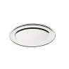 Broggi Collection Silver Plated Oval Plate Reinforced Edge 33 x 22 cm