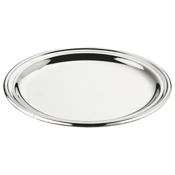 Broggi English Collection Silver Plated Bread Plate English Dec. Ø 15 cm