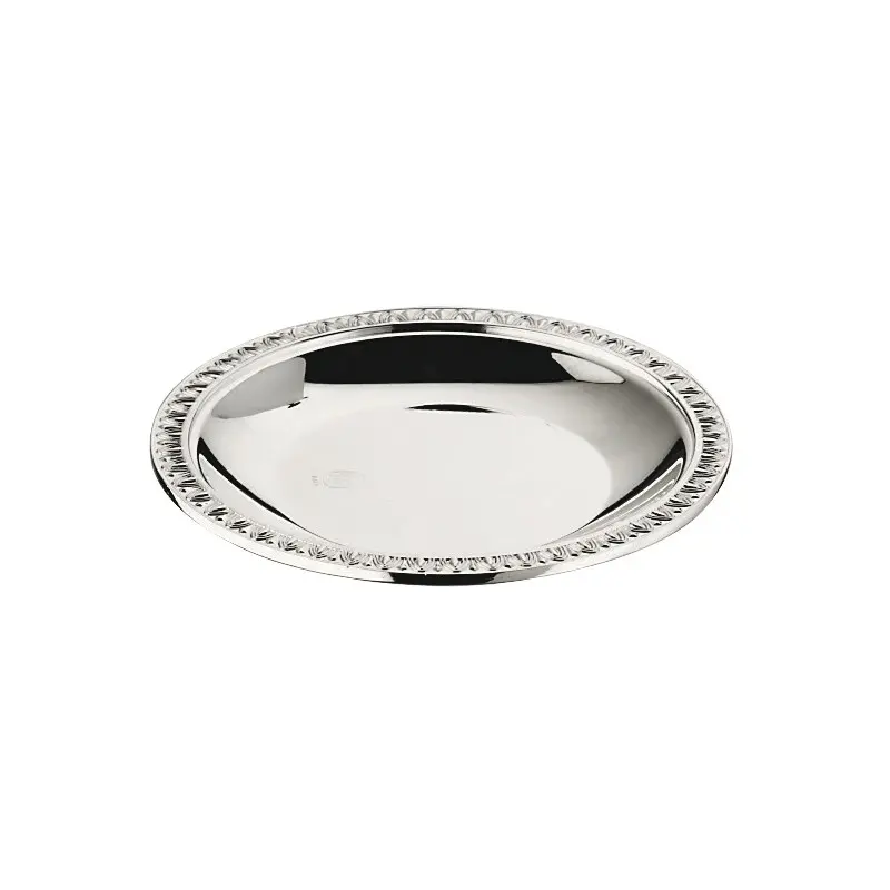 Broggi Impero Collection Silver Plated Bread Plate Impero Dec. Ø 16 cm Broggi Impero Collection Silver Plated Bread Plate Impero Dec. Ø 16 cm