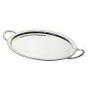 Broggi Collection Silver Plated Oval Tray English Edge 39 x 29 cm
