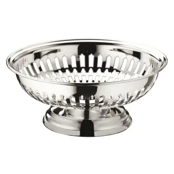 Broggi classica Collection Silver Plated Bread Basket Footed classica Ø 19 cm H.8 cm