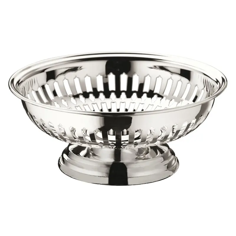 Broggi classica Collection Silver Plated Bread Basket Footed classica Ø 19 cm H.8 cm Broggi classica Collection Silver Plated Bread Basket Footed classica Ø 19 cm H.8 cm