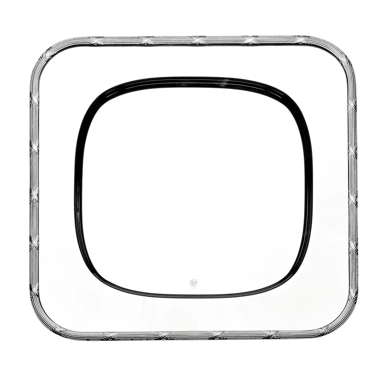 Broggi Collection Silver Plated Show Plare Square With Rubans Edge 32 x 32 cm