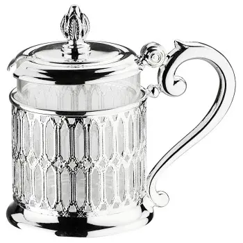 Broggi Collection Silver Plated Mustard Pot Ø 6 cm