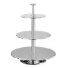 Broggi Collection Stainless Steel Wedding-Cake Stand 3-Tier Ø 22-32-42 cm H.54 cm