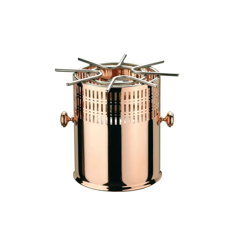Broggi Iseo Collection Copper Plated Flambè Burner Gas Iseo Copper Plated H.26 cm