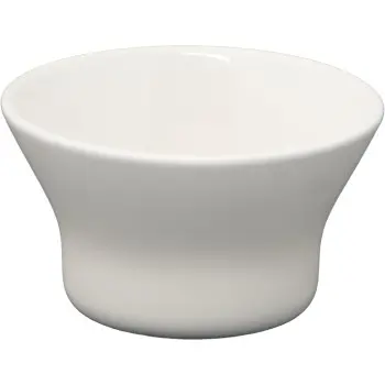 Broggi Bento Collection White And Stainless Steel Bento Small Bowl. Conical. White