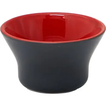 Broggi Bento Collection grey/Burgundy And Stainless Steel Bento Small Bowl. Conical. grey/Burgundy