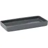 Broggi Bento Collection grey Bento Saucer. Rectangular grey