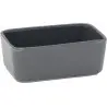 Broggi Bento Collection grey Bento Saucer. Rectangular grey