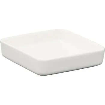 Broggi Bento Collection White Bento Saucer. Square White