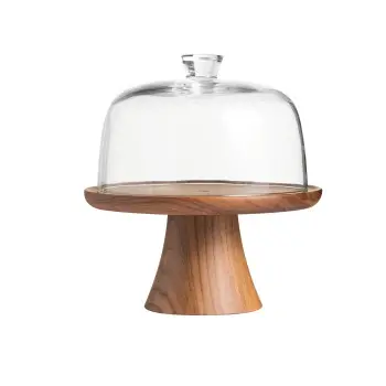 Broggi Nature Collection Walnut Nature Cake Stand. Walnut Ø 28 H.21 cm