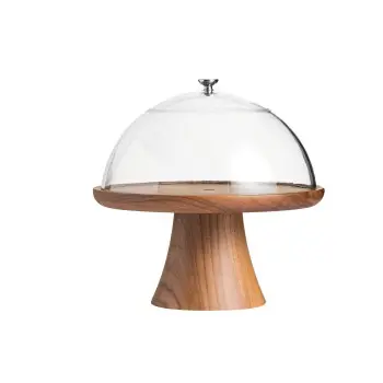 Broggi Nature Collection Walnut Nature Cake Stand. Walnut Ø 28 H.14 cm