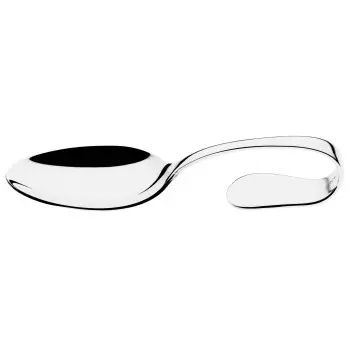 Broggi Palio Collection Stainless Steel Bended Appetizer Spoon - Set of 12