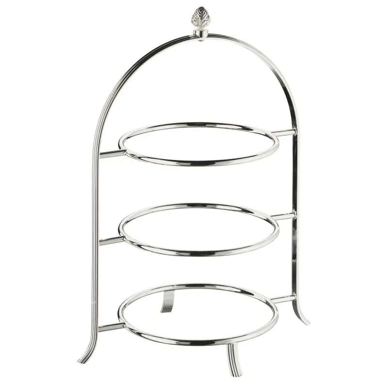 Broggi Collection Silver Plated Afternoon Tea Stand Ø 29 cm H.42 cm Broggi Collection Silver Plated Afternoon Tea Stand Ø 29 cm H.42 cm