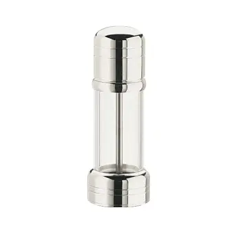 Broggi Collection Silver Plated Salt Mill Crystal And H.14.5 cm