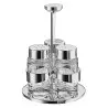 Broggi Iseo Collection Stainless Steel Salt/Pepper/Toothpick Holder Set Iseo L.10 cm H.13 cm