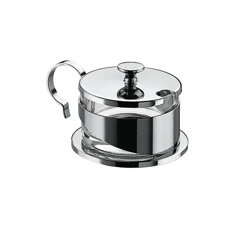 Broggi Collection Stainless Steel grated Cheese Holder With Knob Ø 9 cm