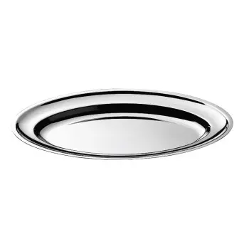 Broggi Collection Stainless Steel Oval Platter 47 x 34 cm