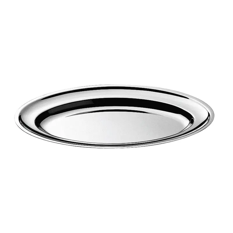 Broggi Collection Stainless Steel Oval Platter 36 x 25 cm