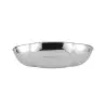Broggi Collection Stainless Steel Oval Bread Basket 27 x 19 cm
