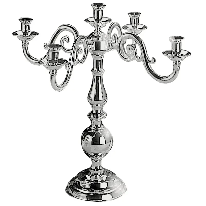Broggi Ambasciata Collection Silver Plated Candelabrum Ambasciata 5-Arm H.46 cm Broggi Ambasciata Collection Silver Plated Candelabrum Ambasciata 5-Arm H.46 cm