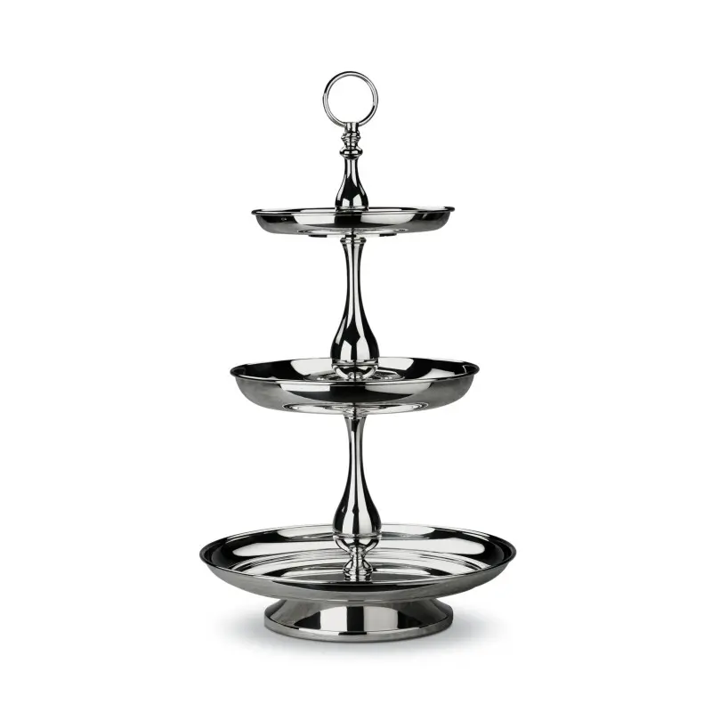 Broggi classica Collection Silver Plated Fruit Stand classica 3-T H.69 cm 40/30/25 Broggi classica Collection Silver Plated Fruit Stand classica 3-T H.69 cm 40/30/25