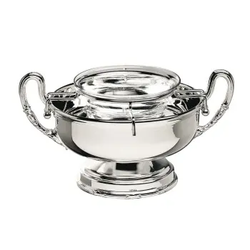 Broggi Rubans Collection Silver Plated Caviar Bowl Rubans Ø 16 cm H.9.5 cm
